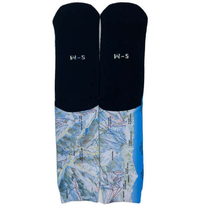 Piste Map Knitted Socks from HOP&DOWN