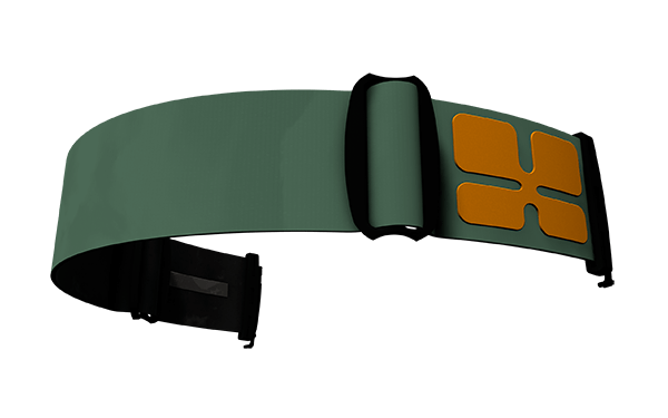 Unicolor Green and orange removable Strap for Aphex's Goggles