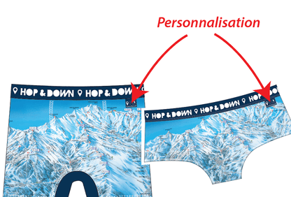 Custom Boxer Shorts with Logo, personalised gift for skiers