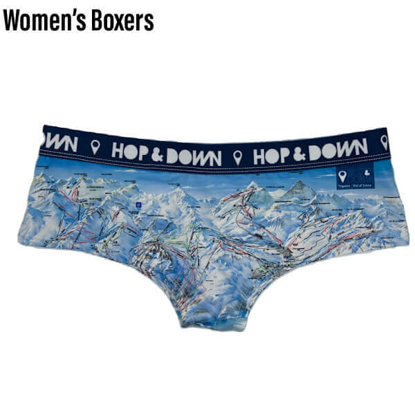 Piste Map Boxer Shorts - MEN & WOMEN –